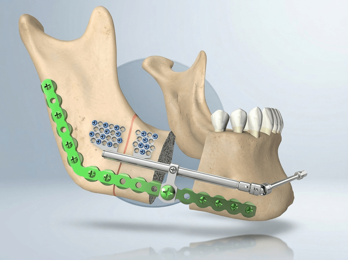 Excelência Alemã em Cirurgia Maxilofacial: Distratores